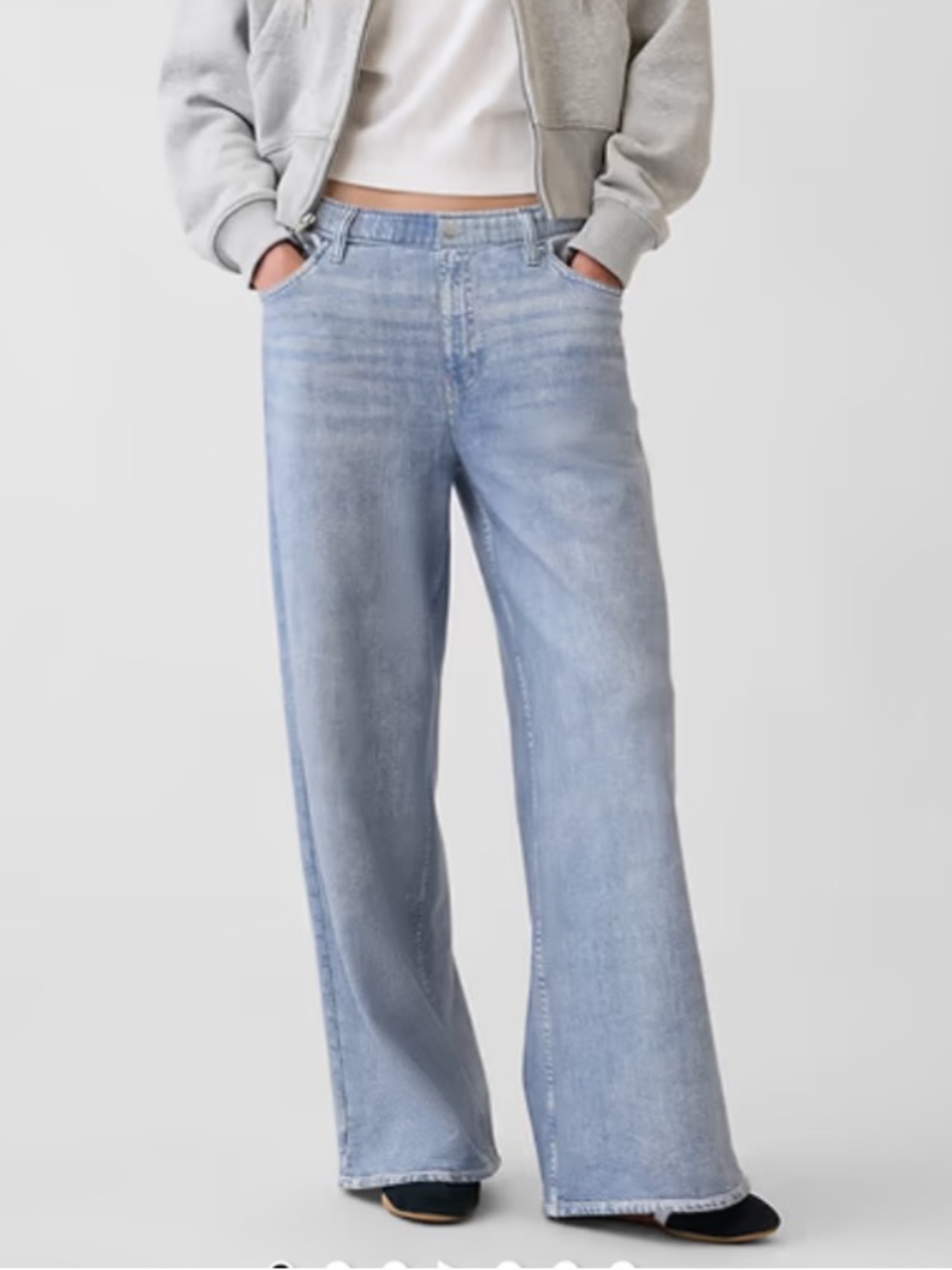 GAP printed baggy sweatpant jeans size small